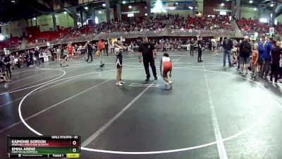 82 lbs Champ. Round 1 - Emma Arens, Crofton-Bloomfield vs KaiMonie Gordon, Nebraska Wrestling Academy