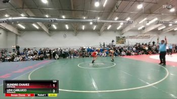 120 lbs Cons. Round 5 - Levi Carlucci, Monarch vs Aundre Chavez, Centauri