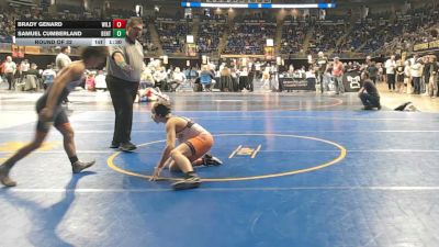 110 lbs Round Of 32 - Brady Genard, Wilson Area vs Samuel Cumberland, Benton