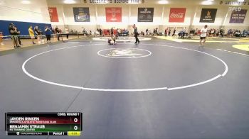 127-2 lbs Quarterfinal - Jayden Rinken, Immortals Athletic Wrestling Club vs Benjamin Straub, M2 Training Center