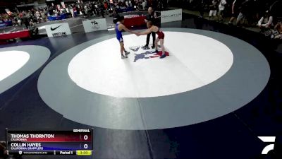 65 lbs Semifinal - Thomas Thornton, California vs Collin Hayes, California Grapplers