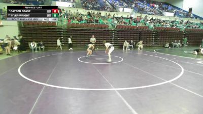 132 lbs Consi Of 8 #1 - Cayden Dease, Georgetown vs Tyler Wright, Battery Creek