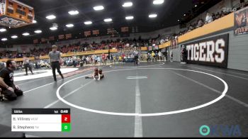 55 lbs Quarterfinal - Brock Villines, Weatherford Youth Wrestling vs Bronson Stephens, Tuttle Wrestling