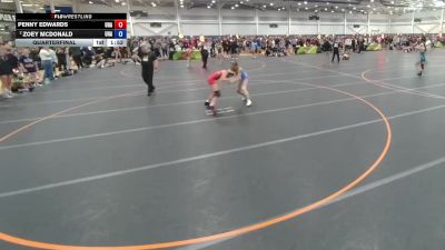 110 lbs Quarterfinal - Penny Edwards, Unattached vs Zoey McDonald, Unattached