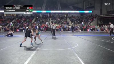 110 lbs Champ. Round 1 - Carmen Davidson, Slyfox vs Lily Parker, Wakeeney Wrestling Club