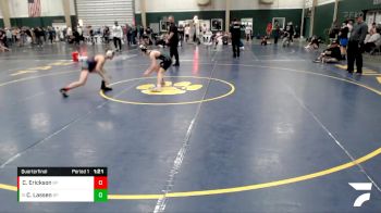 113 lbs Quarterfinal - Creighten Lassen, Unattached vs Chaz Erickson, Cornerstone Wrestling