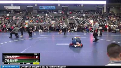 80 lbs Cons. Round 3 - Logan Graham, Victory Wrestling vs Paul Donnici, Victory Wrestling