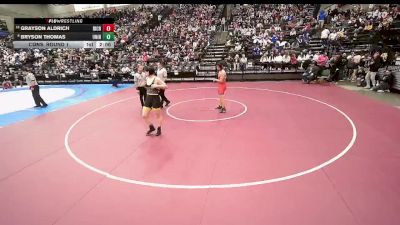 3A 190 lbs Cons. Round 1 - Grayson Aldrich, Richfield vs Bryson Thomas, Union