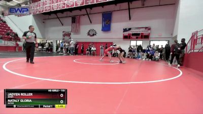 115 lbs Semifinal - Nataly Gloria, ALTUS vs Jadyen Roller, BIXBY