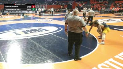 3A 190 lbs Champ. Round 1 - Chase Pierceall, Plainfield (South) vs Erick Worwa, Franklin Park-Northlake (Leyden)