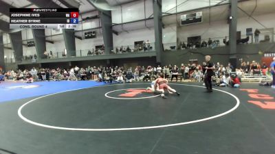 Junior Girls FS - 155 lbs Cons. Round 4 - Josephine Ives, WA vs Heather Byrne, ID