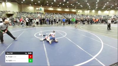 82 lbs Consi Of 4 - Kellen Frost, Team Aggression vs William Kehl, Chester Wrestling