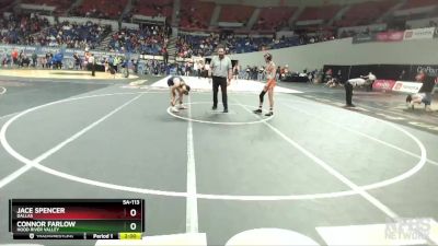 5A-113 lbs Quarterfinal - Jace Spencer, Dallas vs Connor Farlow, Hood River Valley