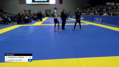 JUSTIN MASAICHI ORDINARIO vs DENIS GERRIT LEE BEENEN 2022 Pan IBJJF Jiu-Jitsu No-Gi Championship