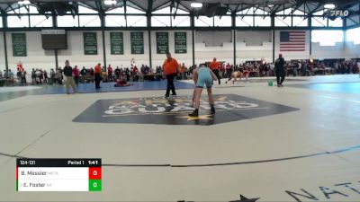 124-131 lbs Cons. Round 1 - Ethan Foster, Alber Athletics vs Benjamin Messier, Naperville North High School