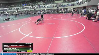 85 lbs Cons. Round 4 - Brexley Heisz-Polensky, Wisconsin vs Benjamin Mack, Pursuit Wrestling Minnesota