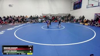 83-86 lbs Round 2 - Bridger Warner, Douglas Middle School vs Carter Holman, Glenrock Intermediate Middle School