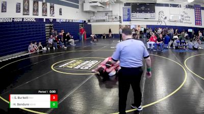 215 lbs Cons. Round 4 - Hunter Bendure, Northwestern Hs vs Sage Burkett, Punxsutawney Area Hs