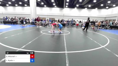 87 lbs Rr Rnd 2 - Sawyer Mitchell, Georgia vs Laura Ayala, Georgia