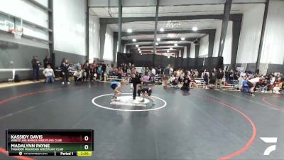 65 lbs Round 2 - Kassidy Davis, Wrestling Rhinos Wrestling Club vs Madalynn Payne, Thunder Mountain Wrestling Club