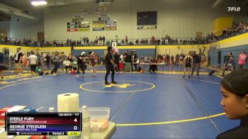 117 lbs Round 1 - George Stecklein, Hays Wrestling Club vs Steele Fury, Kanza FS/GR Wrestling Club