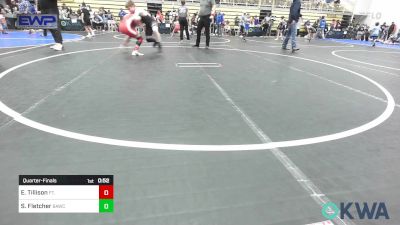 110 lbs Quarterfinal - Evelyn Tillison, Ft. Gibson Takedown Club vs Sean Fletcher, Broken Arrow Wrestling Club