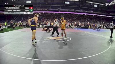 D1-190 lbs Champ. Round 1 - Connor Brintnall, Hudsonville HS vs Bryce Ferguson, Ferndale HS