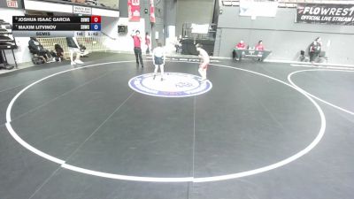 96 lbs Semis - Joshua Isaac Garcia, Savage House Wrestling Club vs Maxim Litvinov, Savage House Wrestling Club