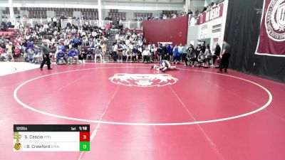 120 lbs Quarterfinal - Scott Cascio, St. Paul's School vs Brett Crawford, St. Anthony's