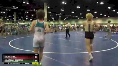 132 lbs Round 4 (16 Team) - Jonathan Dinottia, Greenwave Grapplers vs Jack Coles, Montana Williston