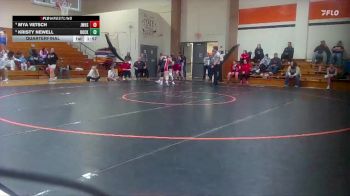 Girls 140 lbs Quarterfinal - Kristy Newell, Rock Creek vs Mya Vetsch, Jeff West