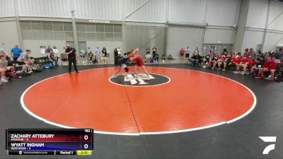 182 lbs Placement Matches (16 Team) - Zachary Attebury, Missouri vs Wyatt Ingham, Wisconsin