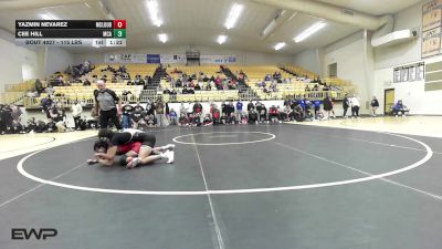 115 lbs Semifinal - Yazmin Nevarez, Mcloud HS Girls vs Cee Hill, McAlester High School Girls