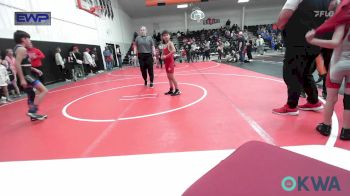 70-73 lbs Rr Rnd 2 - Tsu-tli Christie-Vangen, Fort Gibson Youth Wrestling vs Lincoln Laskey, RAW