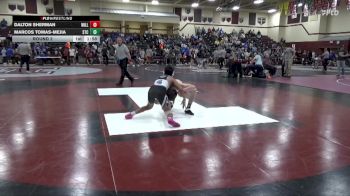 JV-5 lbs Round 2 - Dalton Sherman, Williamsburg vs Marcos Tomas-Mejia, South Tama County