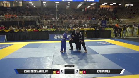 Ezekiel Kirk-Ryan Phillips vs Noah Kai Avila 2025 Pan Kids Jiu-Jitsu IBJJF Championship