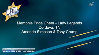 Memphis Pride Cheer - Lady Legends [2026 L4.2 Senior Day 2] 2026 UCA & UDA All Star Nationals