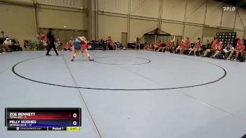 130 lbs Placement Matches (8 Team) - Zoe Bennett, Texas Red vs Milly Hughes, Georgia Blue