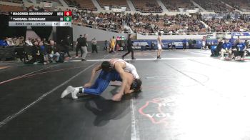 177-D1 3rd Place Match - Yassael Gonzalez, Sunnyside High School vs Magomed Abdurakhimov, Williams Field High School