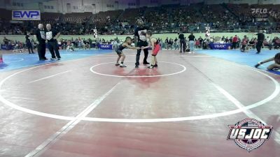 61 lbs Quarterfinal - Waylon Hedrick, Duncan Demon Wrestling vs Ryder Lentz, Texas Elite Wrestling