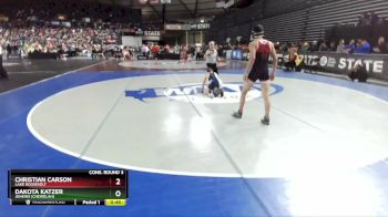 1B/2B 145 Cons. Round 3 - Dakota Katzer, Jenkins (Chewelah) vs Christian Carson, Lake Roosevelt