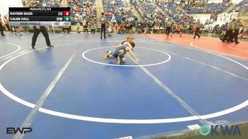 60 lbs Semifinal - Kayden Bass, Grove Takedown Club vs Caleb Hall, Newkirk Takedown Club