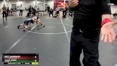 72 lbs Round 3 (4 Team) - Chase Warm, SC Prep vs Matt Manriquez, Mat Warriors Black