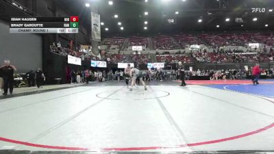 170 lbs Champ. Round 1 - Brady Garoutte, Moorcroft Mat Masters vs Isiah Haugen, Coyote Wrestling Club