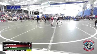 145 lbs Semifinal - Zaidyn Hendrich, SlyFox vs Landyn Phillips, Maize