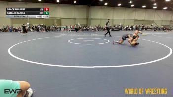 110 lbs Semifinal - Grace Halbert, Lost City Wrestling Club vs Natalie Garcia, Sisters On The Mat