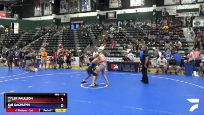 119 lbs Quarterfinal - Tyler Paulson, WI vs Kai Gachupin, NM