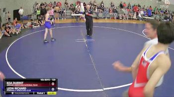 120 lbs Cons. Round 2 - Koa Duerst, Oregon Wrestling National Team vs Leon Richard, Peninsula Wrestling Club