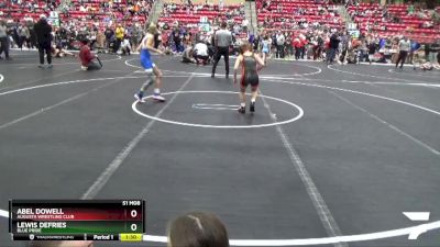 84 lbs Cons. Round 1 - Lewis DeFries, Blue Pride vs Abel Dowell, Augusta Wrestling Club