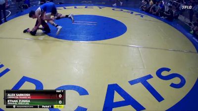 115 lbs Cons. Round 3 - Ethan Zuniga, Immanuel Wrestling vs Alex Sarkosh, Creighton Trained WC